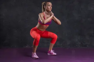 Woman Doing an Air Squat