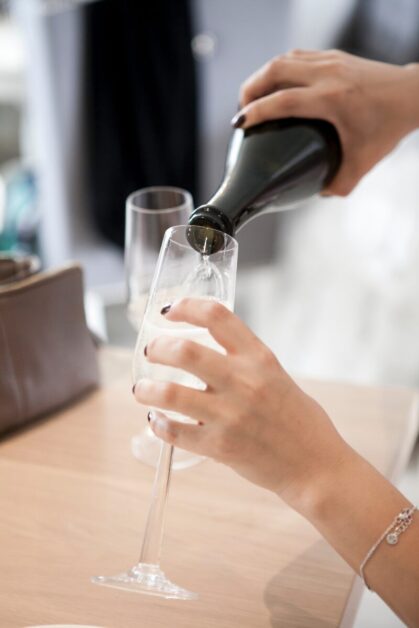 Look for dry champagnes as they have less sugar