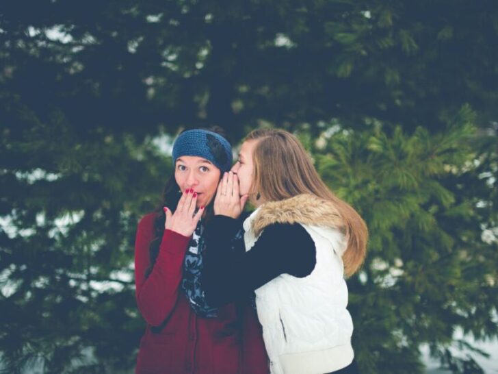 Two Women Telling Secret