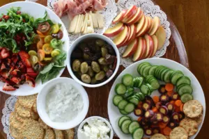 Healthy Mediterranean Food of Various Types
