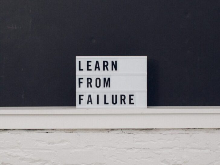 Learn From Failure Sign
