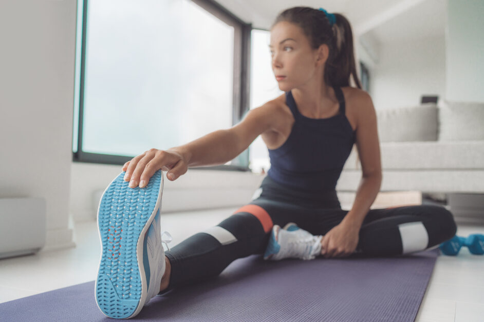 Sitting hamstring stretch