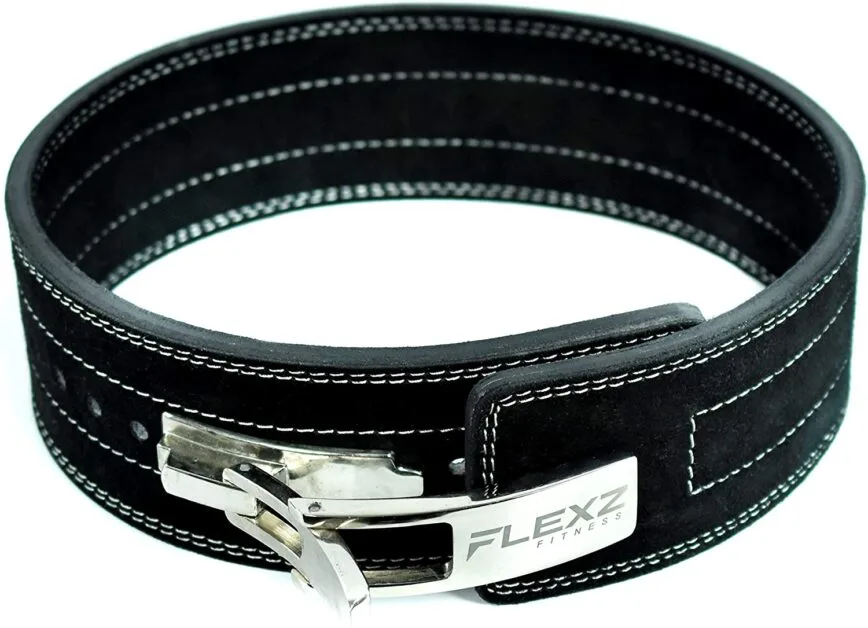 FlexzFitness Leather Power Lifting Belt